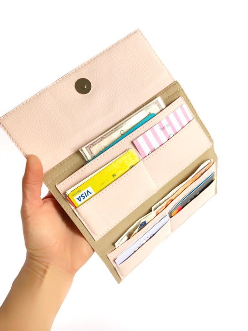 Unique Womens Wallets Rose Wallet Cash Envelope Wallet Etsy