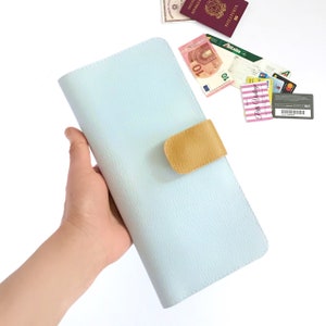 Travel wallet passport holder personalized, boarding pass wallet, travel gifts for women, graduation gift, travel document wallet travel her image 1