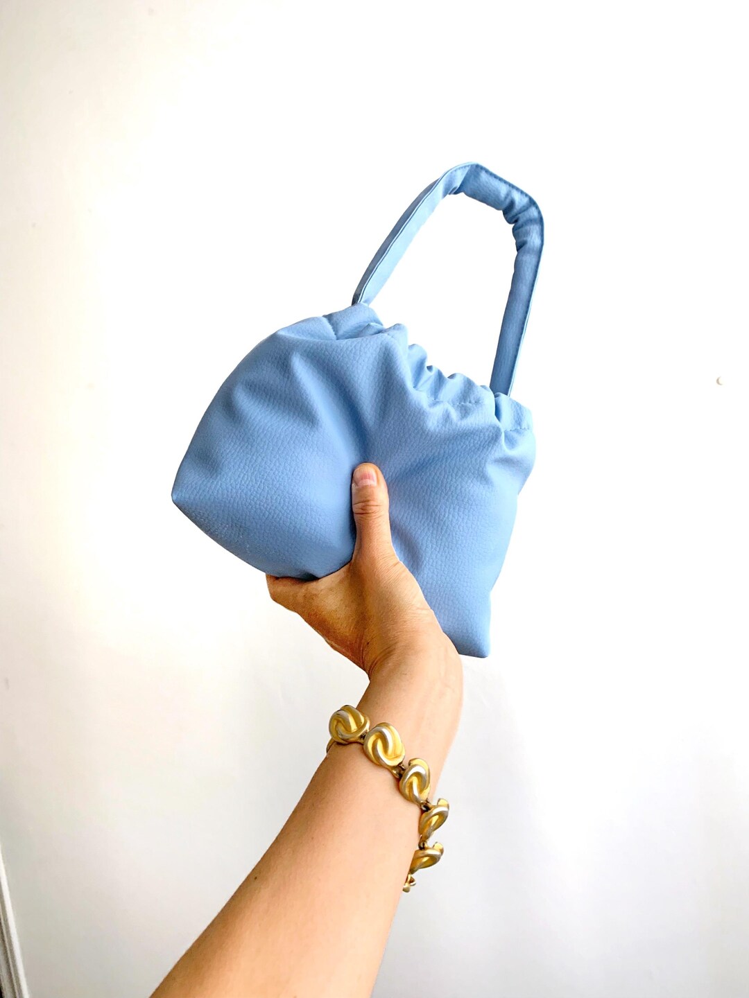 Blue Velvet Mini Cross-body Bag