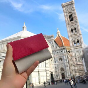 Cartera pequeña para mujer con monedero, cartera delgada para mujer, cartera vegana pequeña para mujer, cartera mini para mujer o cartera roja para mujer, elige colores imagen 8