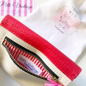 Cartera pequeña para mujer con monedero, cartera delgada para mujer, cartera vegana pequeña para mujer, cartera mini para mujer o cartera roja para mujer, elige colores imagen 3