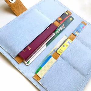 Travel wallet passport holder personalized, boarding pass wallet, travel gifts for women, graduation gift, travel document wallet travel her image 7