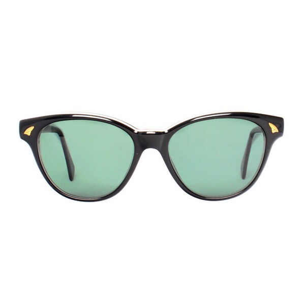 Black Wayfarer Vintage Sunglasses - Bonny