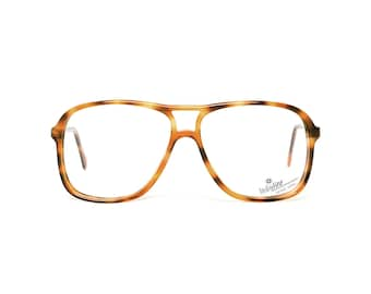 Lunettes de vue aviateur des années 80, lunettes vintage en écaille de tortue marron, aviateurs petites, moyennes et surdimensionnées (3 tailles), cadavres d'aviateurs hommes + femmes