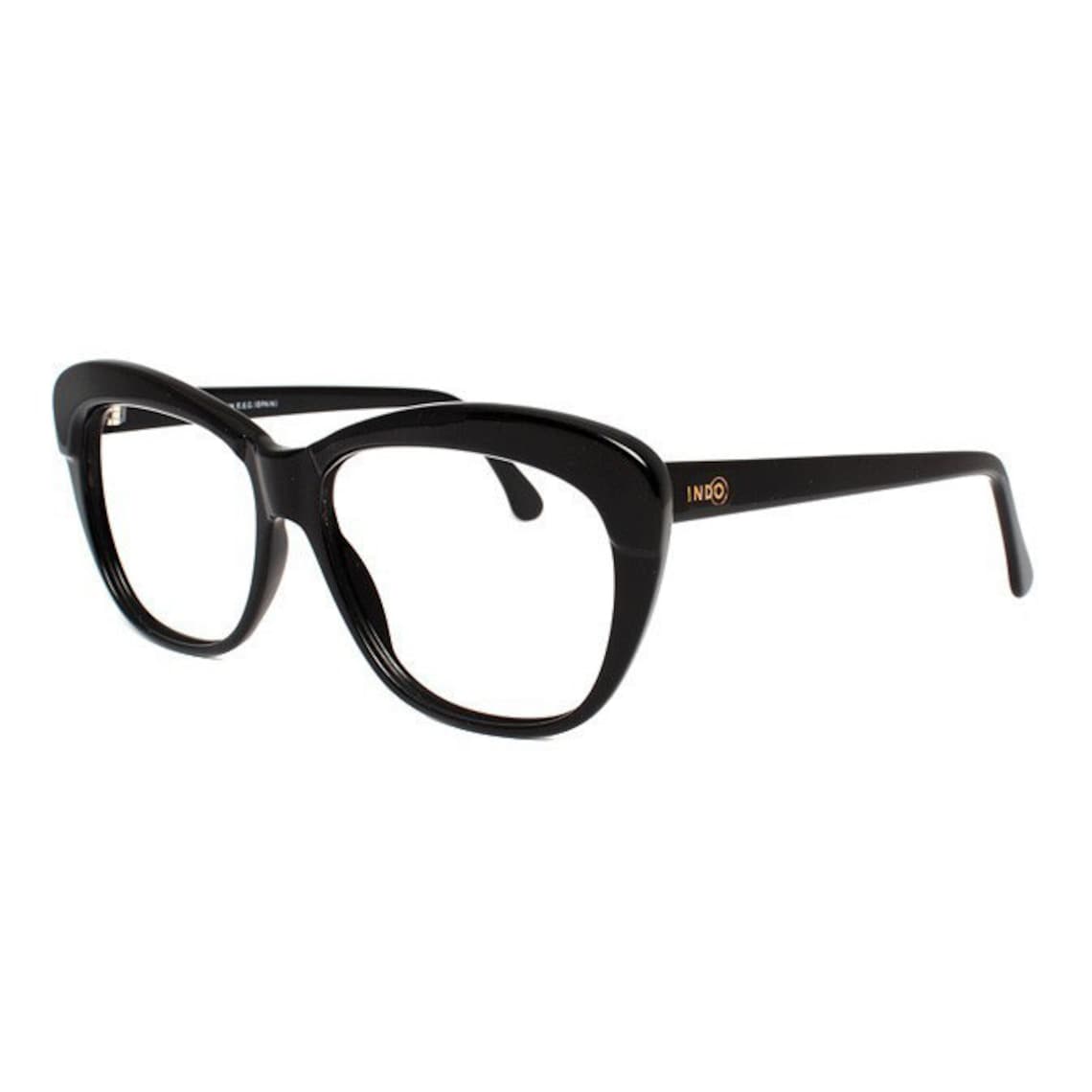 Vintage Black Glasses Frames Cateye Eyeglasses Fifties Style - Etsy