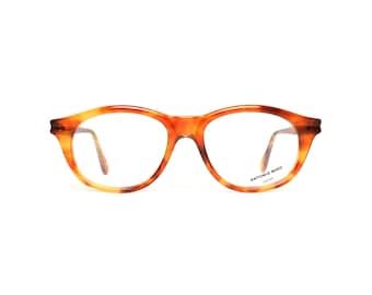 Vintage Brown glasses, tortoise eyeglasses frames, 80s deadstock eyewear, Antonio Miro