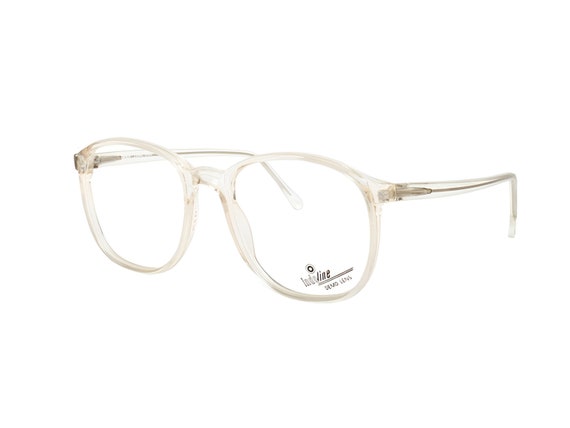 Transparent eyeglasses, vintage clear frame glass… - image 2