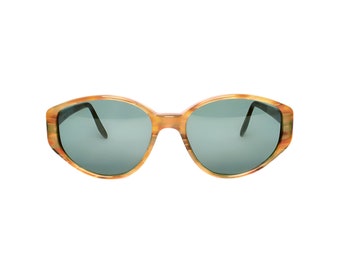 Gafas de sol marrones vintage para mujer, auténticas gafas vintage, gafas de sol nuevas de los años 80 sin usar.