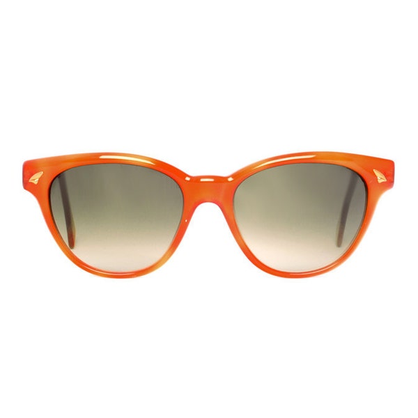vintage orange sunglasses - original vintage wayfarer sunglasses from the 80s - cateye sun glasses for women - bonny naranja