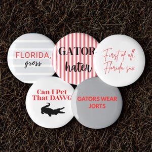 UGA Georgia Bulldogs Florida Game Buttons