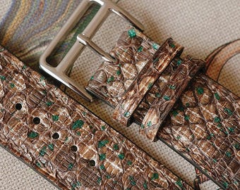 Handmade Leather Apple Watch Band: Series 1-10, SE - 18 Styles