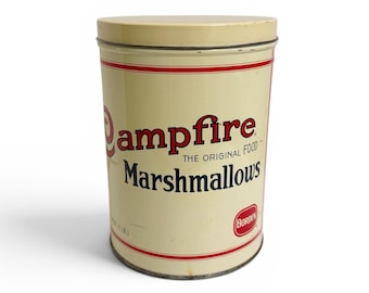 Campfire Marshmallow Tin, Vintage Advertising Tin