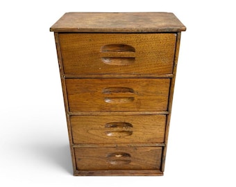 Antique Spice Box: Primitive Apothecary Wall Cabinet