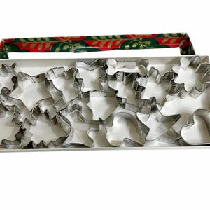 Vintage Small Cookie Cutters: Box of 15, Made in USA