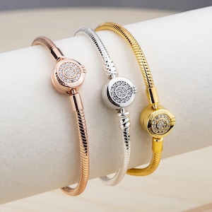 Pandora bracelet gold - Etsy 日本