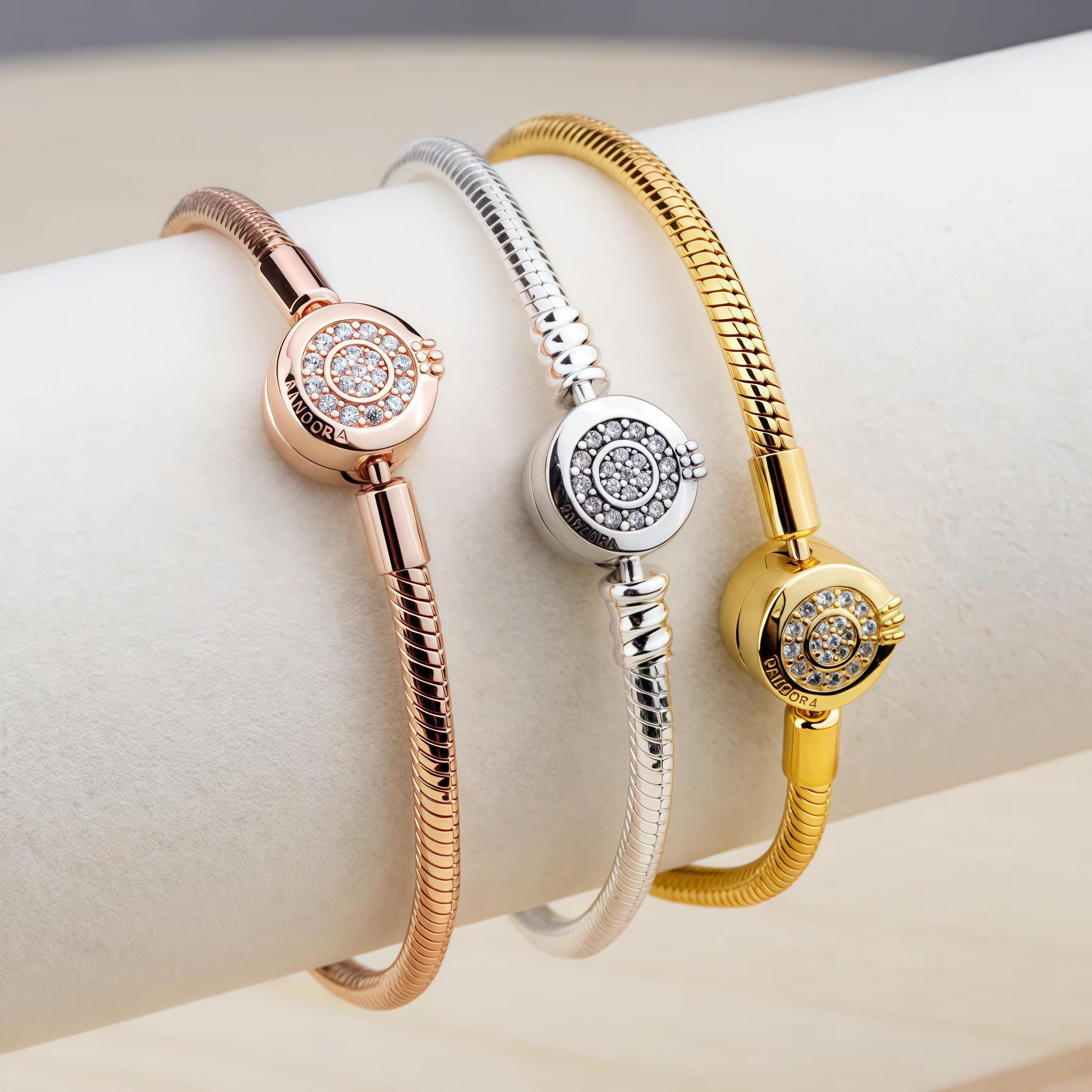 Pandora bracelet gold - Etsy 日本