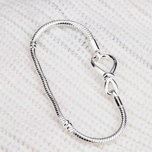 Pandora Moments Armband, Armband für Charms, Moments Verschluss Schlangenkette Armband, Moda Charm Armband, Zierliches Armband, Geschenk für sie