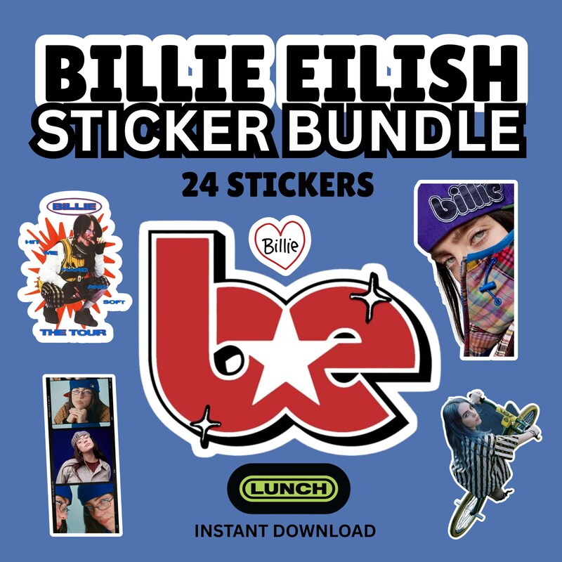 Billie Eilish Stickers Etsy