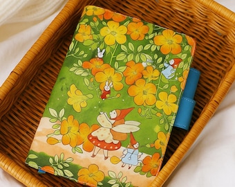 Capa estilo Hobonichi Weeks A5 A6 2026 Capa de caderno recarregável