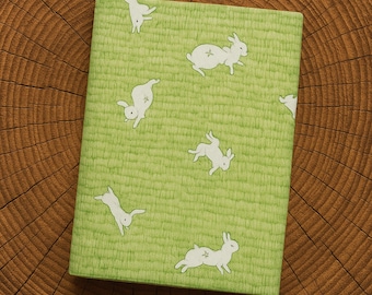 Rabbit Personalized A6 A5 Journal Handmade Portable Notepad Refilled Notebook Dairy Book Gift for her S718