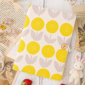 Tulip Notebook Original Fabric Journal A5 A6 Handmade Notebook Lined Blank Notebook Cute Travel Dairy Gift for her S780