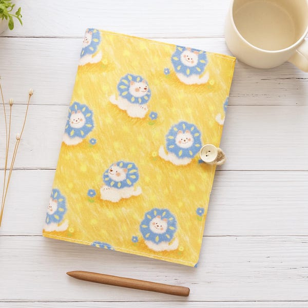 Cuaderno de animales A7 A6 A5, diario de tela original, cuaderno hecho a mano, bloc de notas rellenable, libro de lácteos, regalo para ella S9241