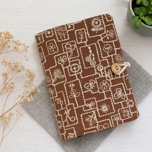 Maze embroidery Notebook Original Fabric Journal A5 A6 Handmade Notebook Lined Blank Notebook Cute Travel Dairy Gift for her S785
