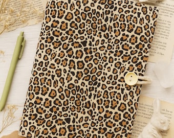 Leopard Notizbuch Original Stoff Journal A5 A6 Handgemachtes Notizbuch Gefüttert Blank Notizbuch Geschenk für sie S727
