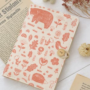 Forest Notebook Original Fabric Journal A5 A6 Handmade Notebook Lined Blank Notebook Cute Travel Dairy Gift for her S732