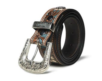 Ceinture Punk Réglable Pour Homme/femme – En PU, Boucle Ronde Relief, Style Gothique – Pour Soirée, Déguisement, Look Tendance