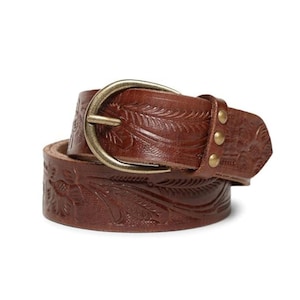 Full Grain Handmade genuine leather belts Women Jeans leather belt