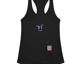 Regata feminina justa com costas nadador