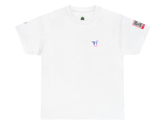 R1 Workout Unisex Heavy Cotton Tee, Relaxed Fit, Everyday Casual Wear, Graphic T-Shirt