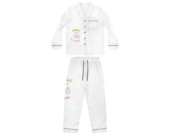 Women's Satin Pajamas (AOP)