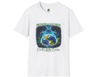 Camiseta Mães da Terra | Camiseta Criação Dentro da Criação | Camiseta Empoderamento Feminino e Terra | Camiseta com Estampa Ecoespiritual