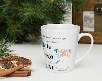 Obrigado, pai! Caneca de café com leite