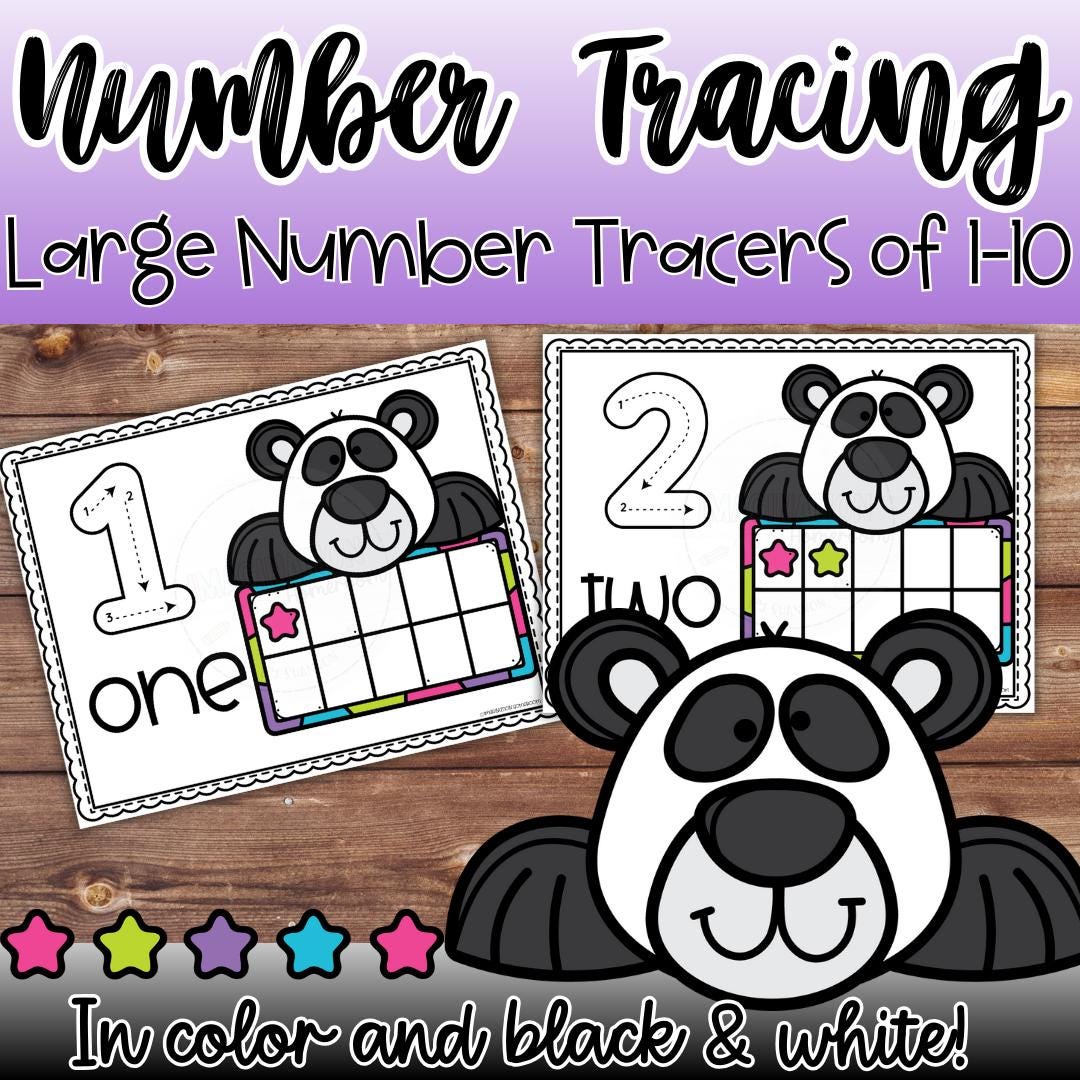Panda Ten Frame Playdough Mats: Kindergarten Math Printable (digital ...
