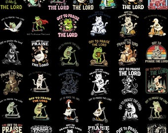 Funny Goose Christian PNG Bundle, Faith Humor Shirt Design (Digital Download)