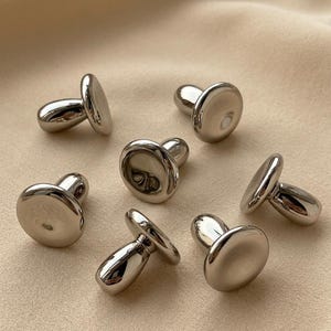 Bright Nickel mushroom Cabinet Pulls/silver pull knob/Decorative Cabinet Pulls/mushroom Unique knobs