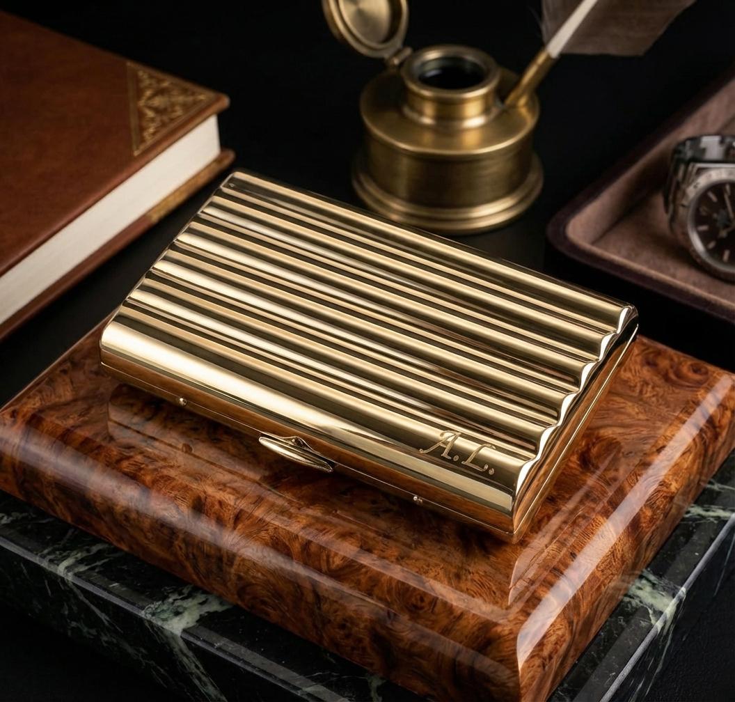 24k gold cigarette case Gold Cigarette Case