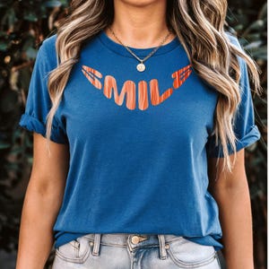 Funny T-Shirt, Smile Shirt, Aesthetic Happy Shirt, Graphic Tee, World Smile Day, Gift for Her, Happy Day Shirt, Gift for Him, Smiley Shirt