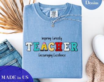 Inspiring Teacher T-Shirt: Back to School Educator Gift