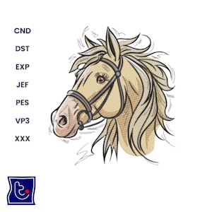 Horse Head Embroidery Design Embroidery  Animals Embroidery Designs Horse Head Animal Embroidery Design Instant Download