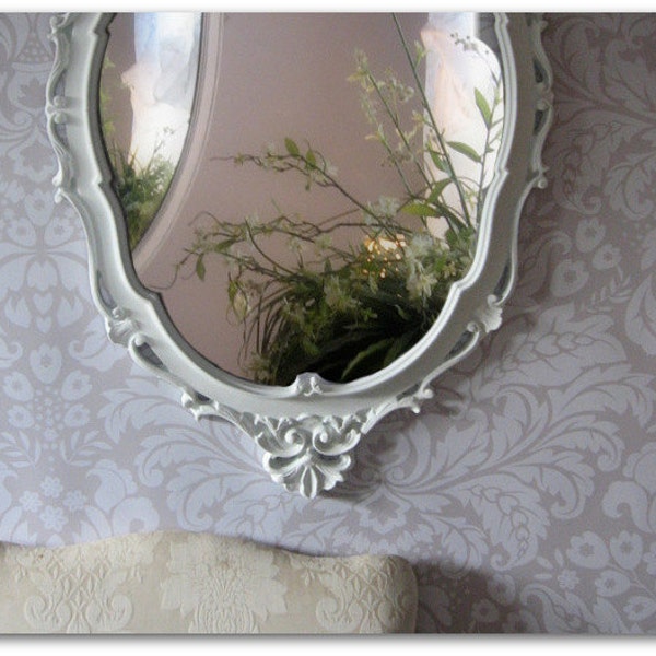 Vintage Rococo Shabby Chic Mirror Cottage Chic Vanity French Country