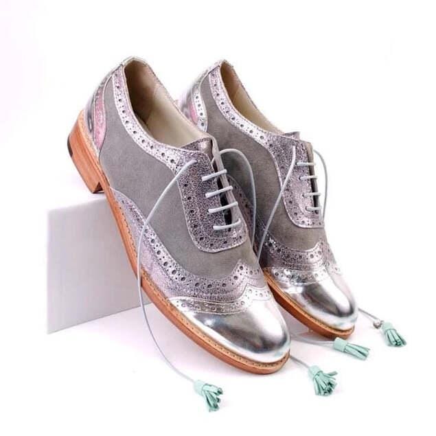 Metallic Grey Dress Shoes - Etsy
