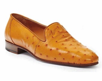 Mocassini in vera pelle fatti a mano da uomo – Scarpe eleganti slip-on esotiche, lussuose ed eleganti