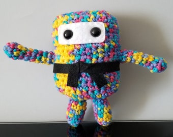 Mini Ninja Plush - Star Bright Camo / Blue / Purple / Yellow / Pink