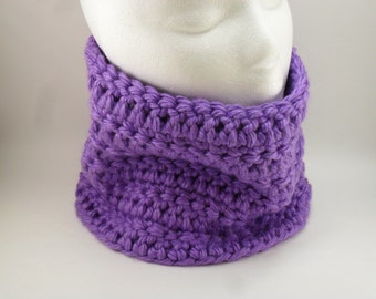 Classic Chunky Cowl - Minneapolis Purple Radiant Orchid Winter Fashion