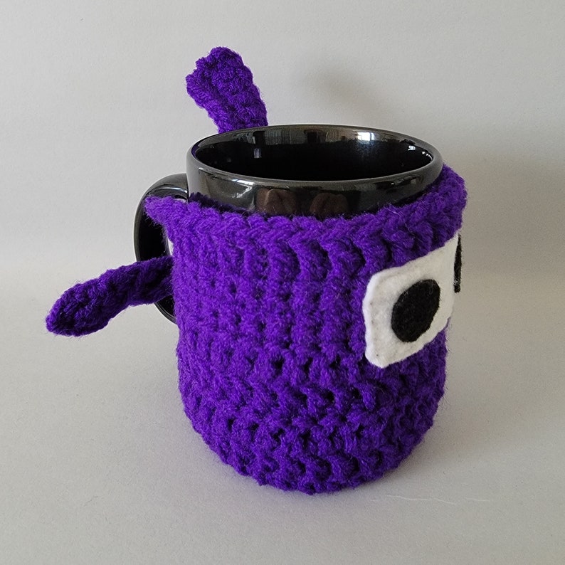 Purple Ninja Mug Cozy & Coaster Amethyst DARK ORCHID Medium Purple Magenta Purple Grape Plum image 4