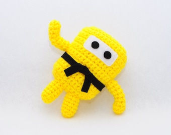 Mini Ninja Plush - Bright Yellow